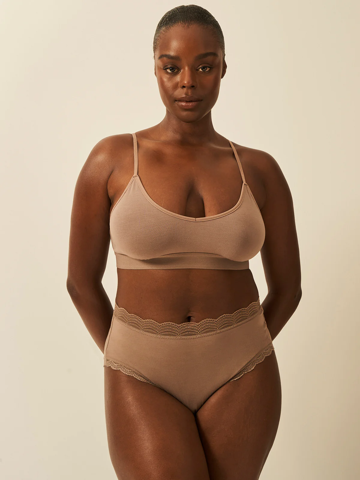 High Rise Knicker - Taupe - Image 4