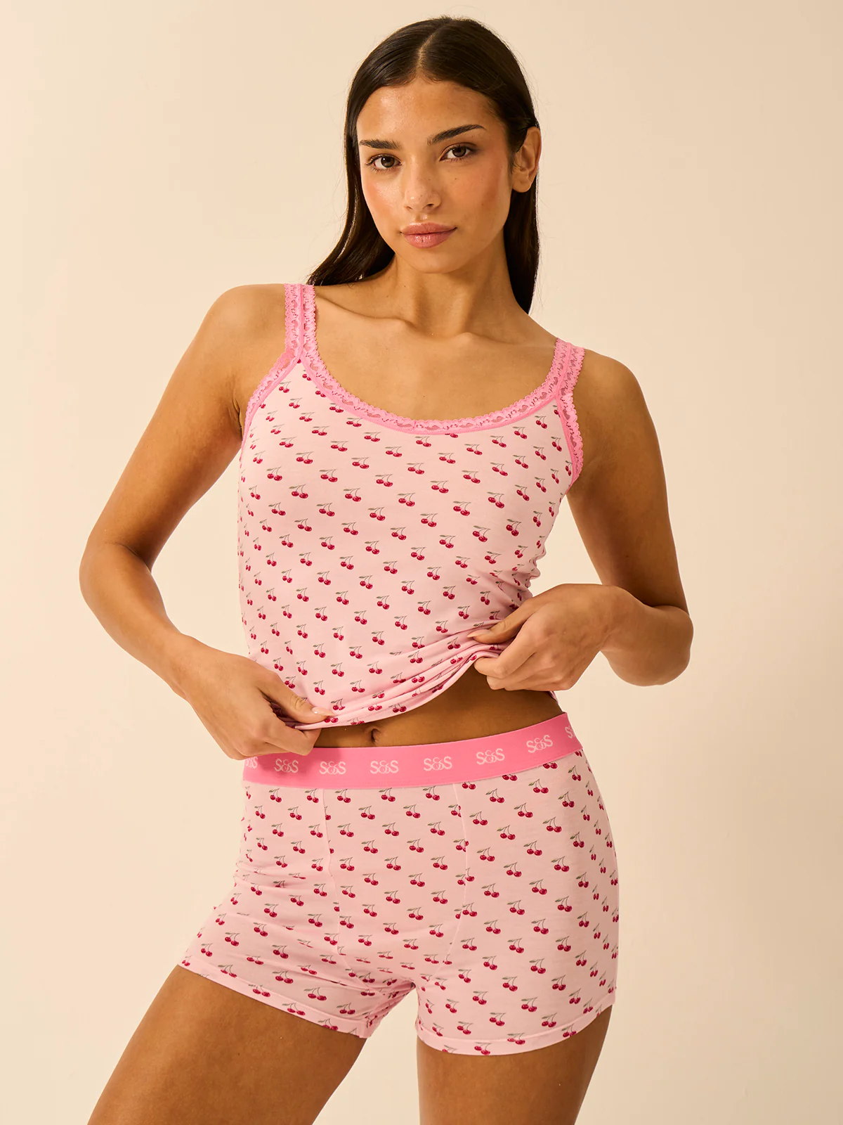 Lace Cami- Cherry Baby - Image 5