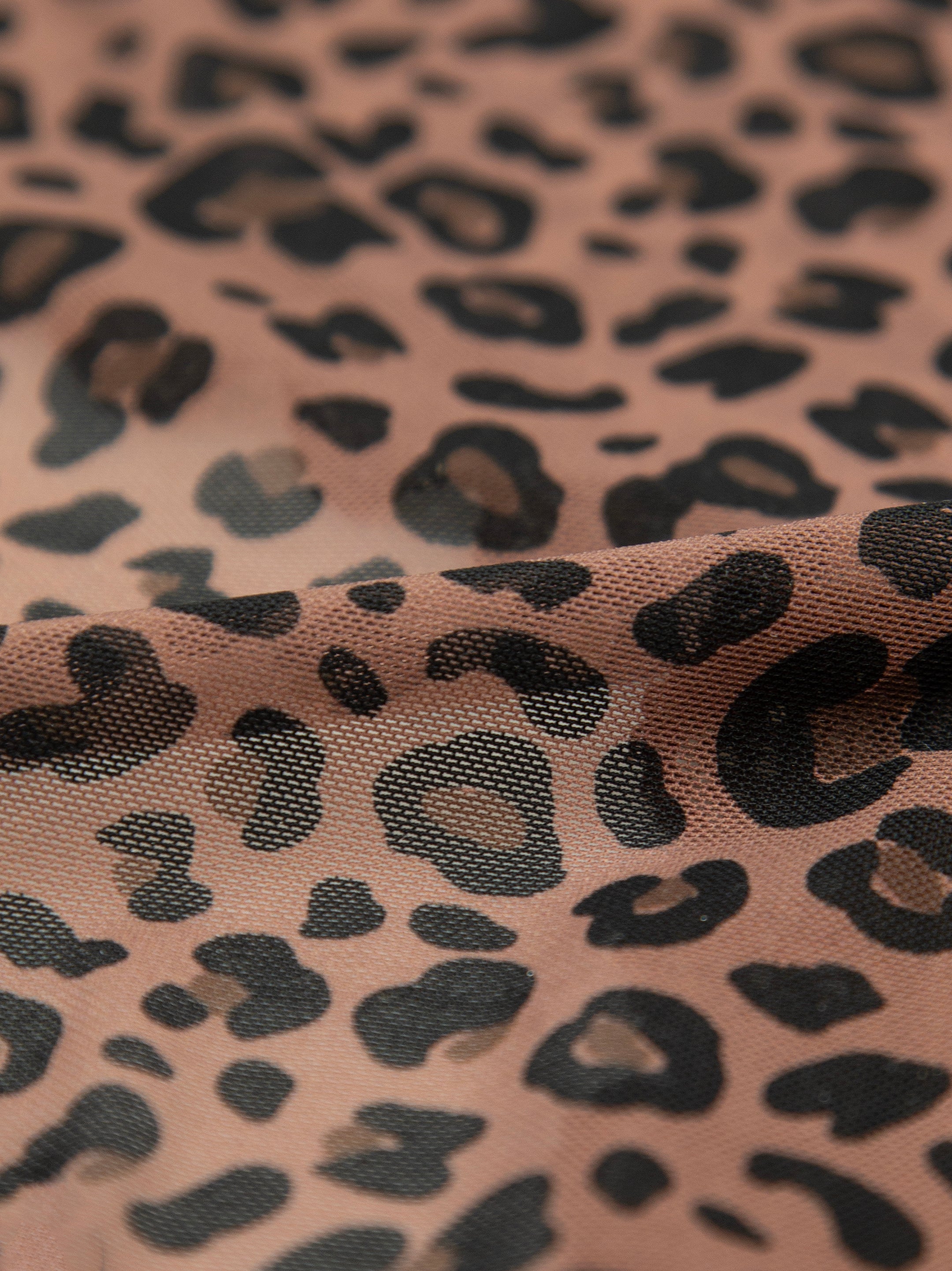 Mesh High Rise Knicker - Chocolate Leopard - Image 6