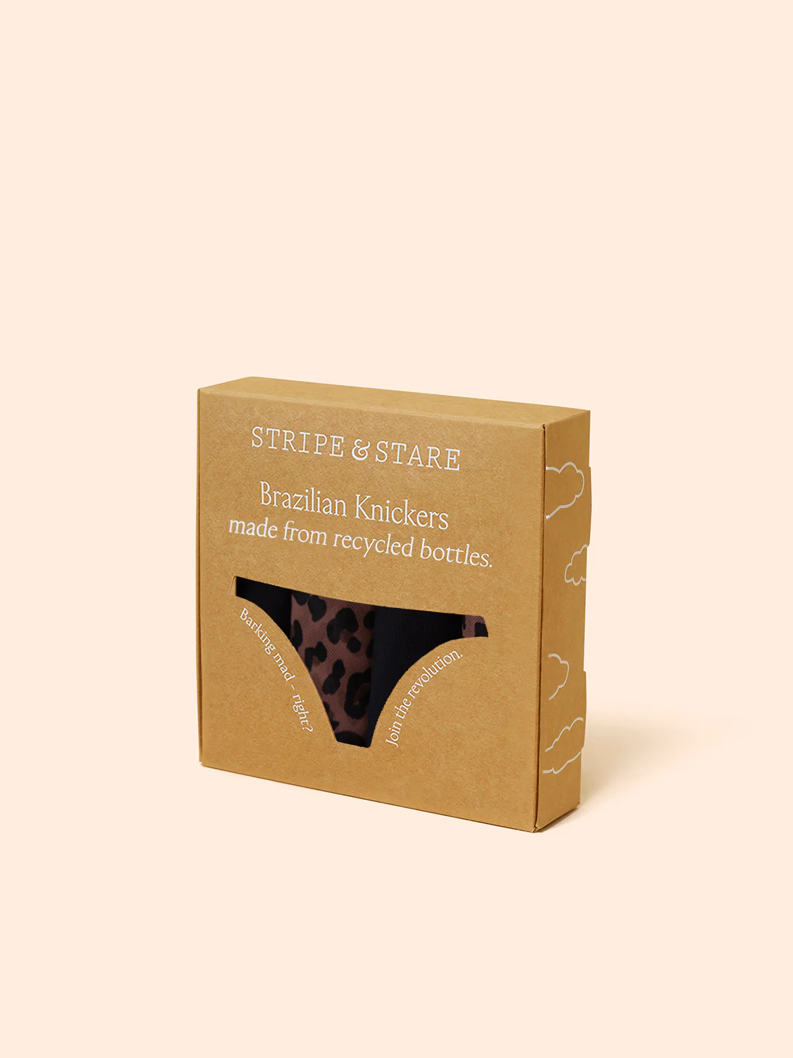 Mesh Brazilian Knicker Four Pack - Black & Leopard - Image 7