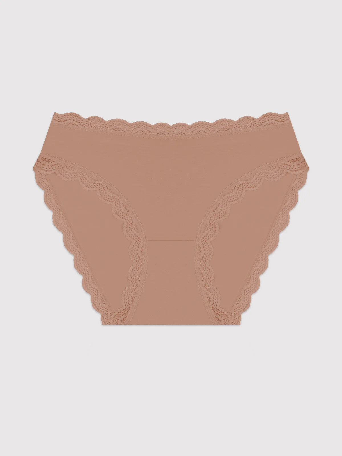 Mid Rise High Leg Knicker - Latte - Image 4