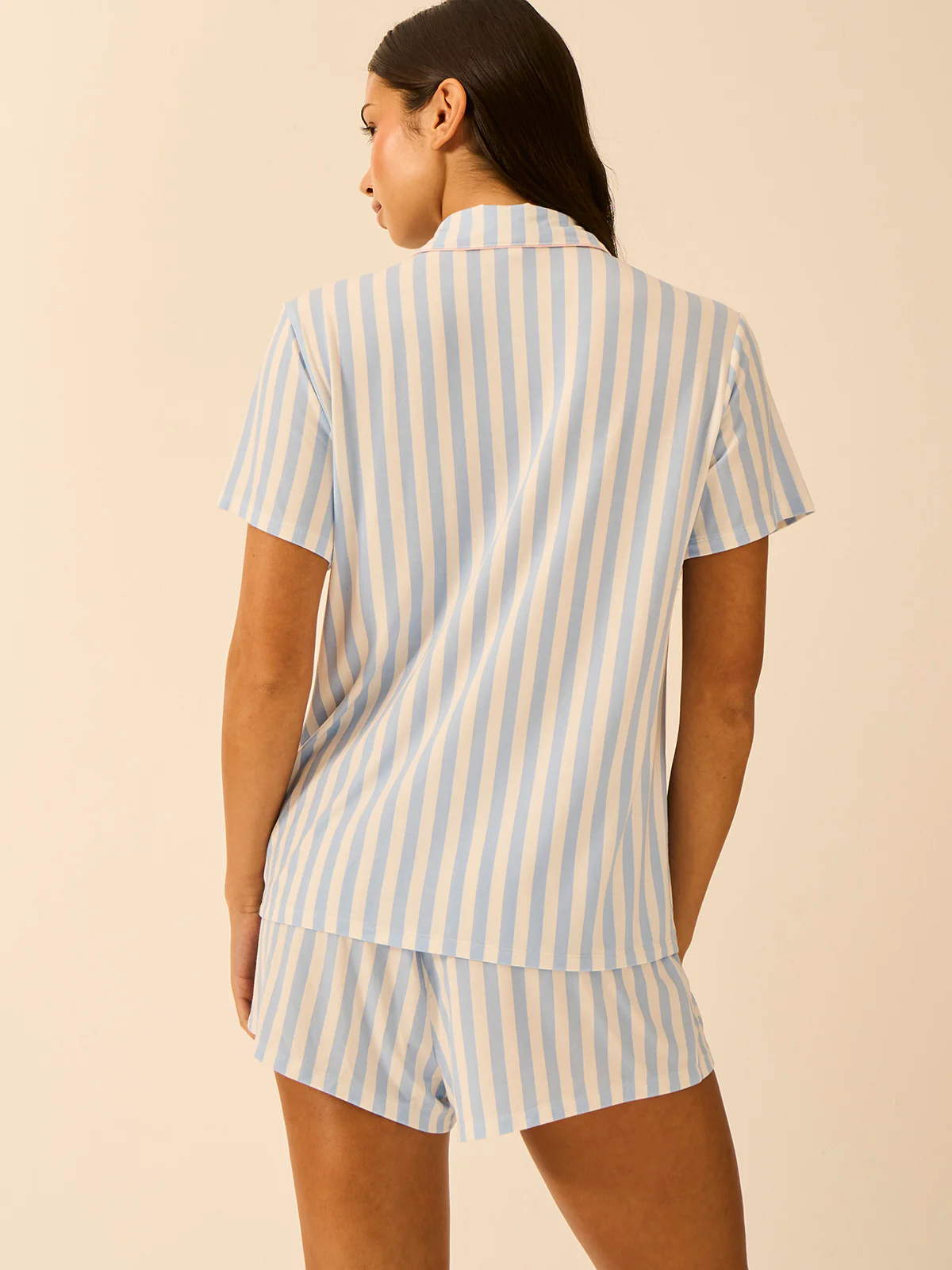 Short Pyjama Set - Serenity Stripe - Image 4
