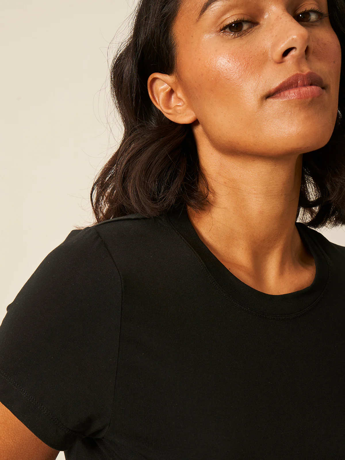 Short Sleeve Top - Black - Image 6