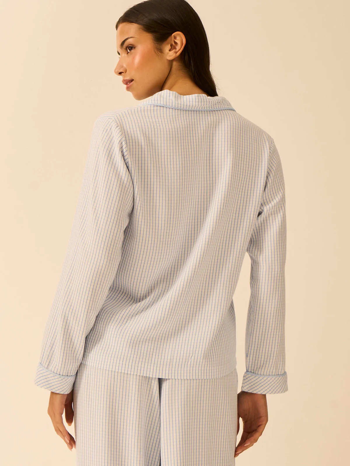 Soft Brushed Woven Pyjama Top - Check Mate - Image 4