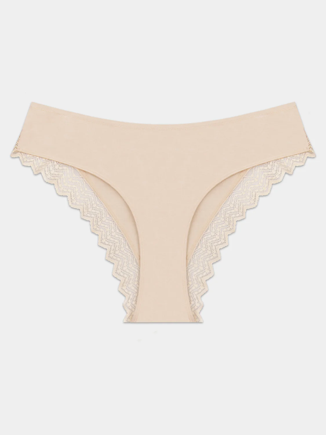 ZigZag Lace Brazilian Knicker - Sand - Image 5