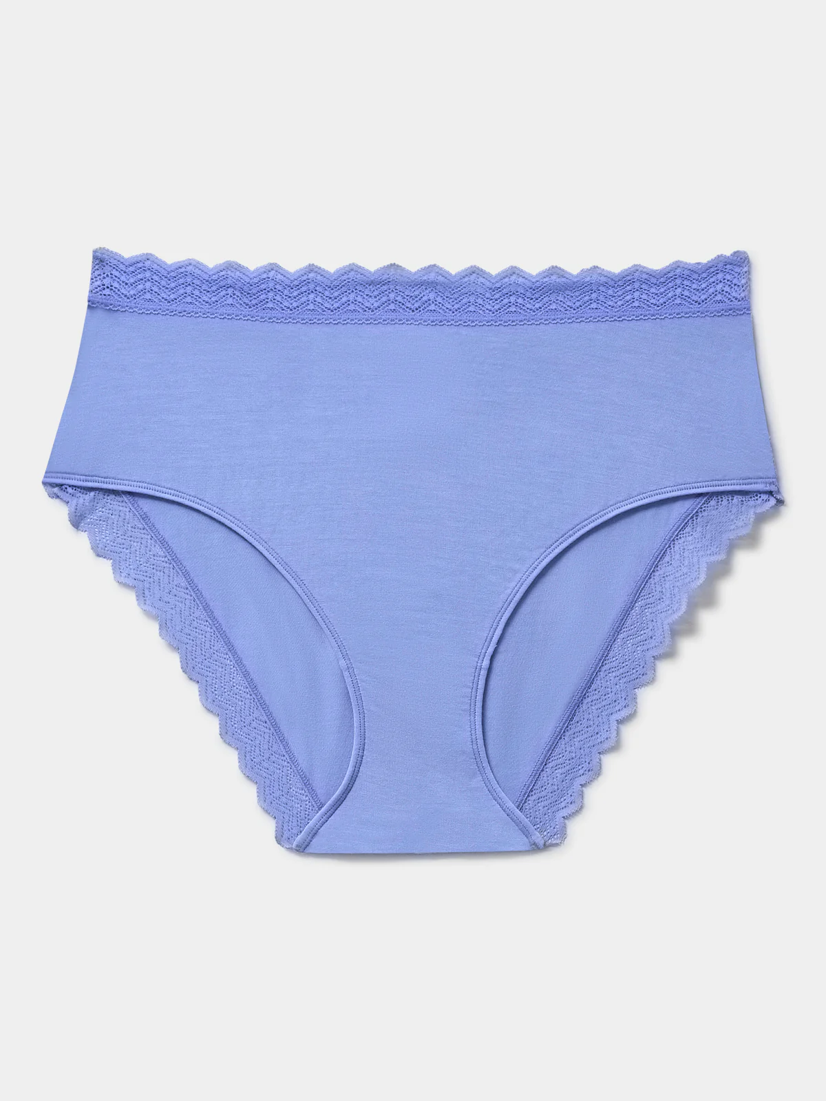 ZigZag Lace High Rise Knicker - Cornflower Blue - Image 5